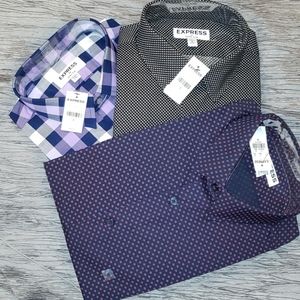 Express Extra Slim Dress Shirt Size M 15-15.5